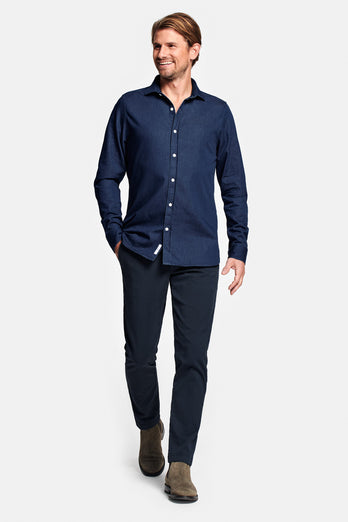 Davis * La Camisa Vaquera dark blue men's denim shirt | MR MARVIS