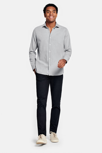 Louis * La Camisa Vaquera light grey men's denim shirt | MR MARVIS