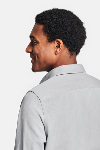 Louis * La Camisa Vaquera light grey men's denim shirt | MR MARVIS