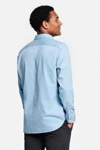 Charles * La Camisa Vaquera ultra light blue men's denim shirt | MR MARVIS
