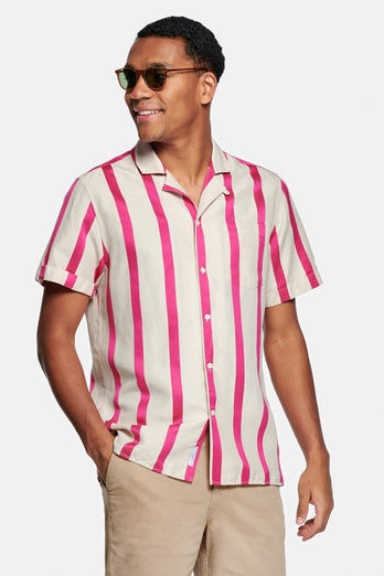 Rosa Stripes * La Camisa de Verano Rosa Stripes * La Camisa de Verano