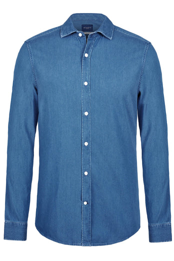 Carlos * La Camisa Vaquera mid blue men's denim shirt | MR MARVIS
