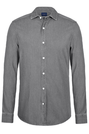Miles * La Camisa Vaquera mid grey men's denim shirt | MR MARVIS