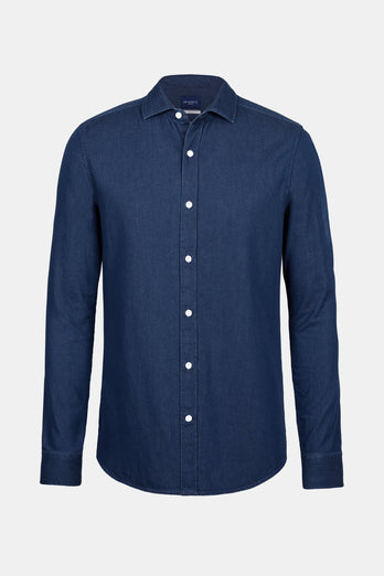 Davis * La Camisa Vaquera dark blue men's denim shirt | MR MARVIS