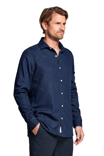 Davis * La Camisa Vaquera dark blue men's denim shirt | MR MARVIS