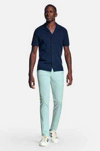 Mints * Los Chinos mint green stretch cotton men's trousers | MR MARVIS