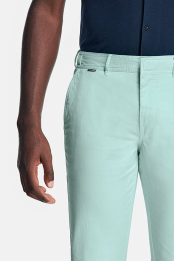 Mints * Los Chinos mint green stretch cotton men's trousers | MR MARVIS