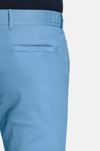 Boulevards * Los Chinos mid blue stretch cotton men's trousers | MR MARVIS