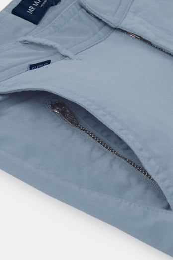 Antarctics * Los Chinos grey blue stretch cotton men's trousers | MR MARVIS