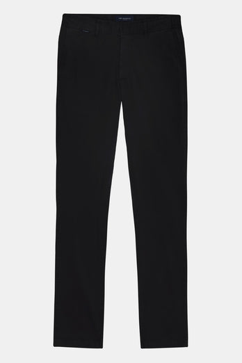 Blackjacks * Los Chinos black stretch cotton men's trousers | MR MARVIS