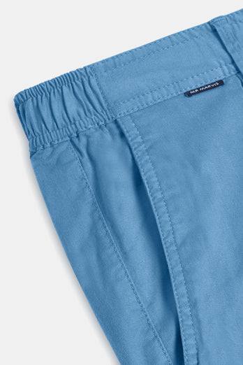 Boulevards * Los Chinos mid blue stretch cotton men's trousers | MR MARVIS