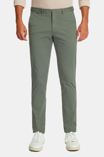 Defenders * Los Chinos green stretch cotton men's trousers | MR MARVIS