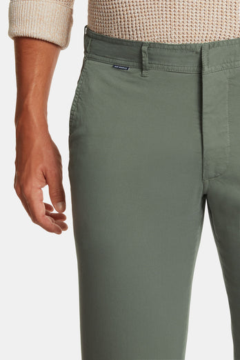 Defenders * Los Chinos green stretch cotton men's trousers | MR MARVIS