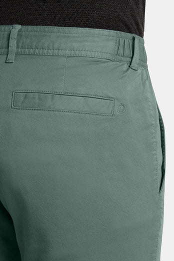 Felsons * Los Chinos mid green stretch cotton men's trousers | MR MARVIS