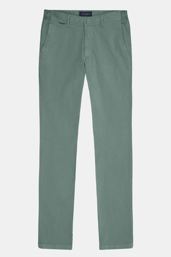 Felsons * Los Chinos mid green stretch cotton men's trousers | MR MARVIS