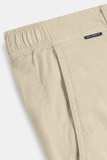 Gazettes * Los Chinos beige stretch cotton men's trousers | MR MARVIS