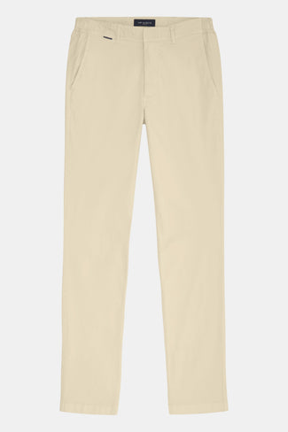 Gazettes * Los Chinos beige stretch cotton men's trousers | MR MARVIS