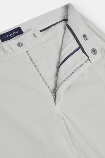 Gullwings * Los Chinos light grey stretch cotton men's trousers | MR MARVIS