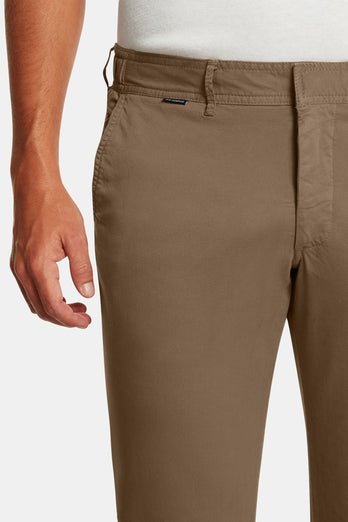 Jones * Los Chinos brown stretch cotton men's trousers | MR MARVIS