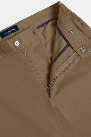 Jones * Los Chinos brown stretch cotton men's trousers | MR MARVIS