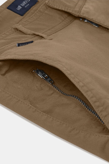 Jones * Los Chinos brown stretch cotton men's trousers | MR MARVIS