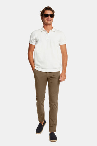 Jones * Los Chinos brown stretch cotton men's trousers | MR MARVIS