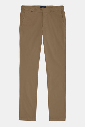 Jones * Los Chinos brown stretch cotton men's trousers | MR MARVIS