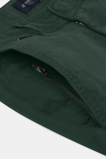 Lakes * Los Chinos dark green stretch cotton men's trousers | MR MARVIS