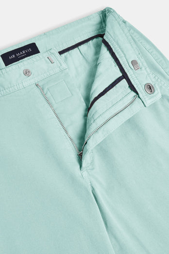 Mints * Los Chinos mint green stretch cotton men's trousers | MR MARVIS