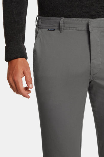 Newmans * Los Chinos mid grey stretch cotton men's trousers | MR MARVIS