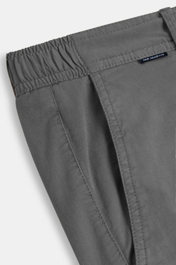 Newmans * Los Chinos mid grey stretch cotton men's trousers | MR MARVIS