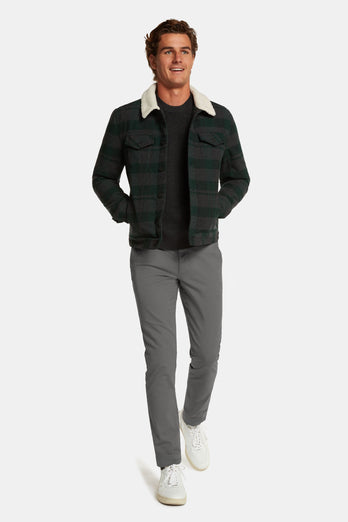 Newmans * Los Chinos mid grey stretch cotton men's trousers | MR MARVIS