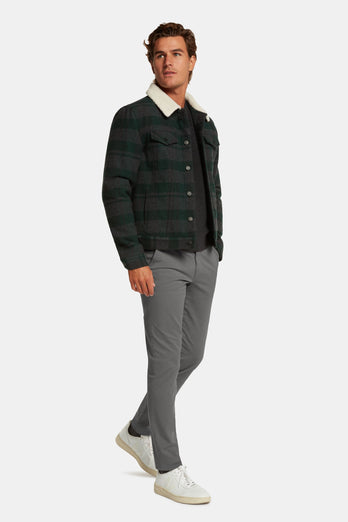 Newmans * Los Chinos mid grey stretch cotton men's trousers | MR MARVIS