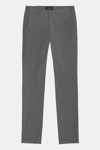 Newmans * Los Chinos mid grey stretch cotton men's trousers | MR MARVIS