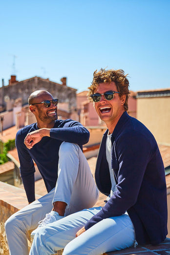 Gullwings * Los Chinos light grey stretch cotton men's trousers | MR MARVIS