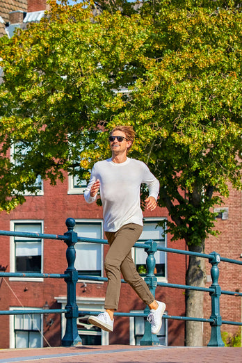 Jones * Los Chinos brown stretch cotton men's trousers | MR MARVIS